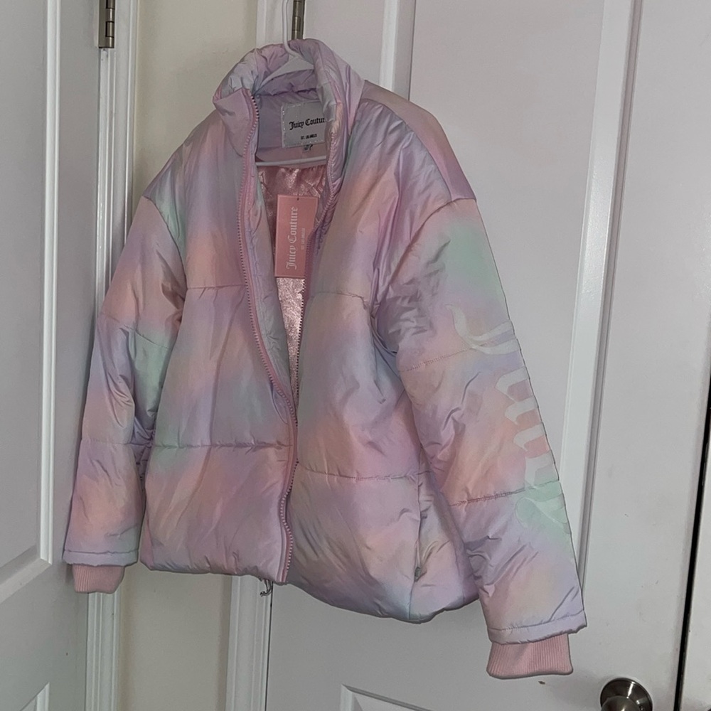 Juicy Couture Avalon Logo Sleeve Puffer NWT XL